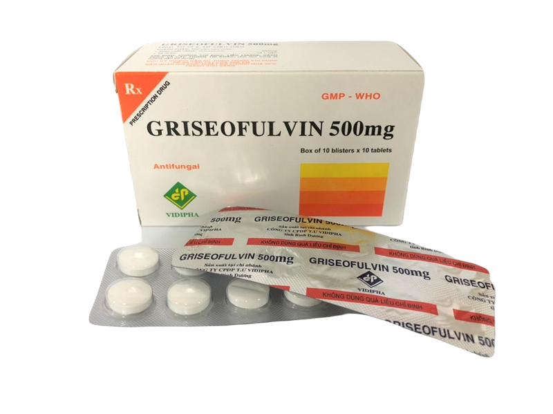 Griseofulvin 500mg vidipha (h/100v)
