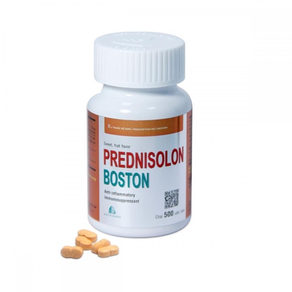 Prednisolon 5mg boston (c/500v) (mùi cam)