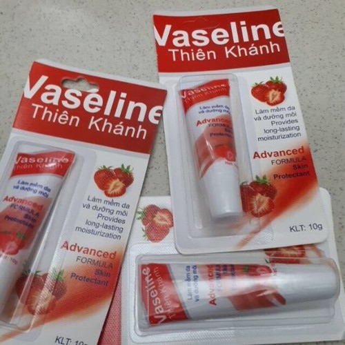 Vaseline thiên khánh dâu hồng (tuýp/10gr)