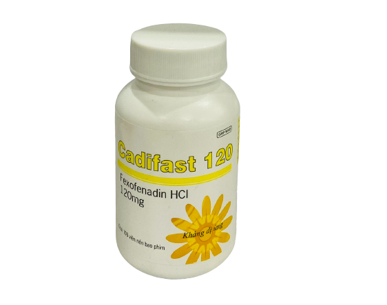 Cadifast 120 fexofenadin 120mg usp (c/100v)