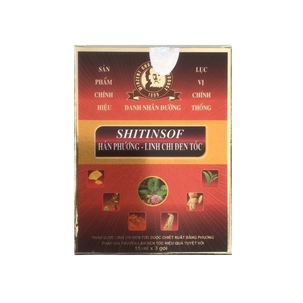 Dầu gội shitinsof hán phương linh chi đen tóc amepro (h/3g/15ml)