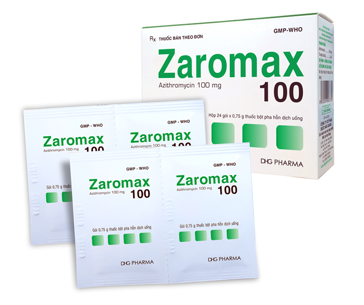 Zaromax azithromycin 100mg dhg pharma (h/24gói)