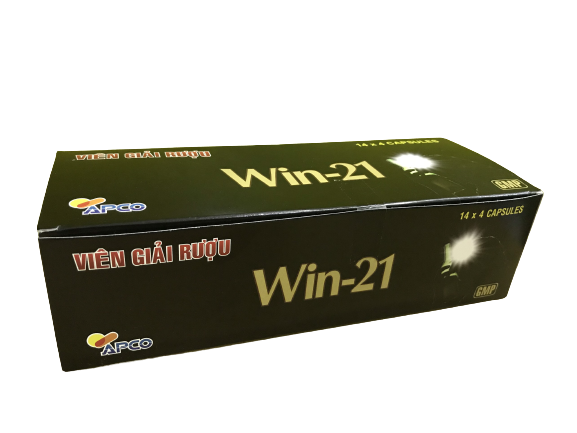 Viên giải rượu win 21 apco (hộp/56 viên nang)