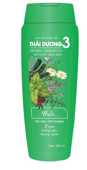 Dầu gội dược liệu thái dương 3 hoa lá (c/200ml)