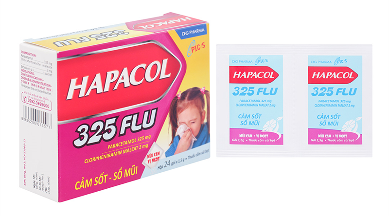 Hapacol 325mg flu dhg pharma (h/24g)