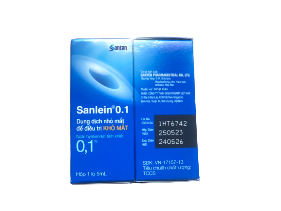 Nhỏ mắt sanlein 0.1% santen (c/5ml)