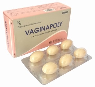 Viên nang mềm đặt âm đạo vaginapoly phil inter pharma (h/12v)