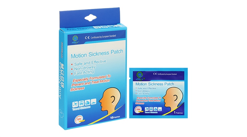 Miếng dán chống say tàu xe motion sickness patch (h/10g/1m)