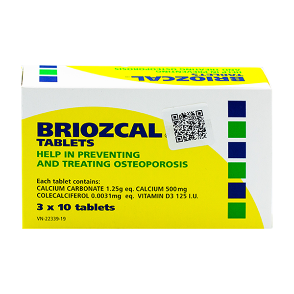 Briozcal tablets bridge healthcare (h/30v)