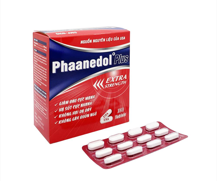 Phaanedol plus extra strength usa nic (h/180v) (đỏ)
