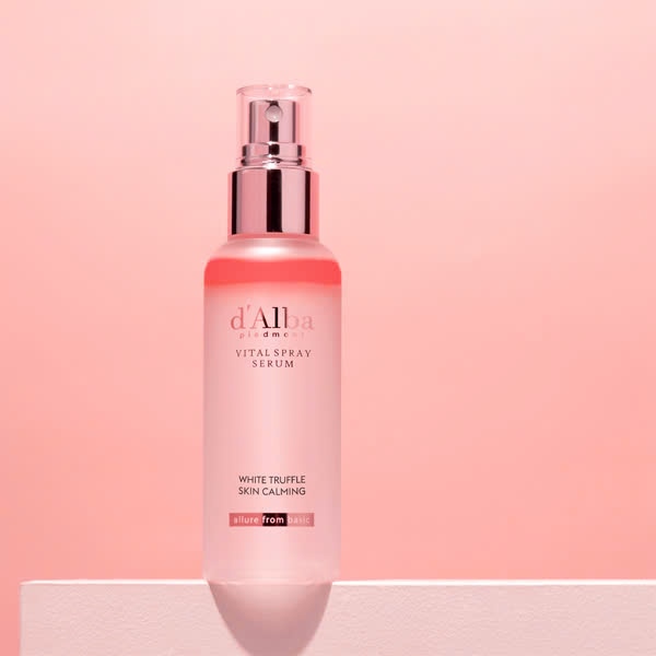Xịt tinh chất dưỡng d'Alba Vital Spray Serum 100ml (hồng)