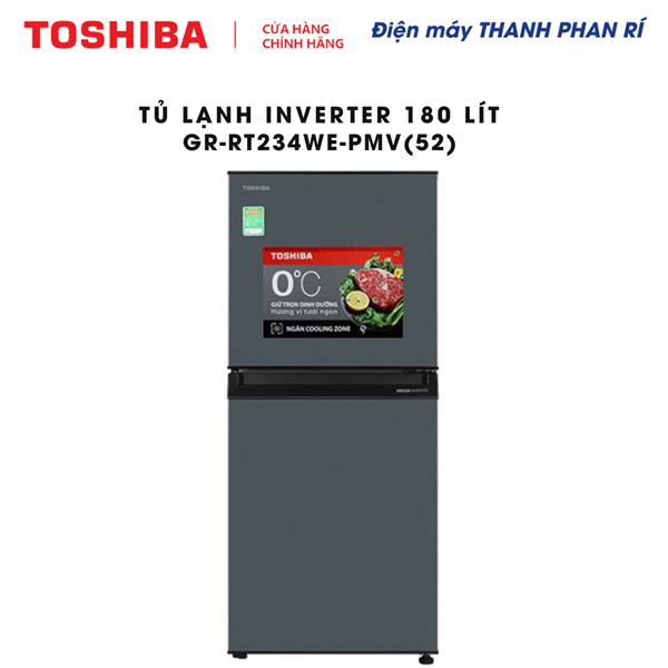 Tủ lạnh Toshiba Inverter 180 lít GR-RT234WE-PMV(52)