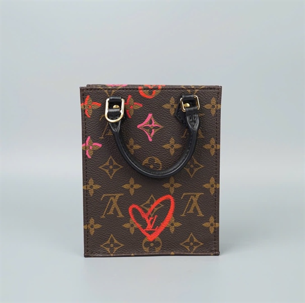 Túi LV Tote hoa nâu in chữ sz13 (HC) +