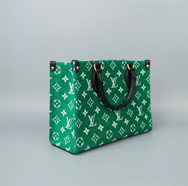 Túi LV Onthego nền xanh hoa trắng sz25 (HC) +