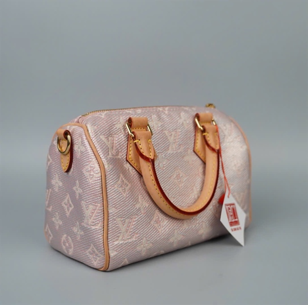 Túi LV Speedy nền hồng hoa trắng sz20 (HC) +
