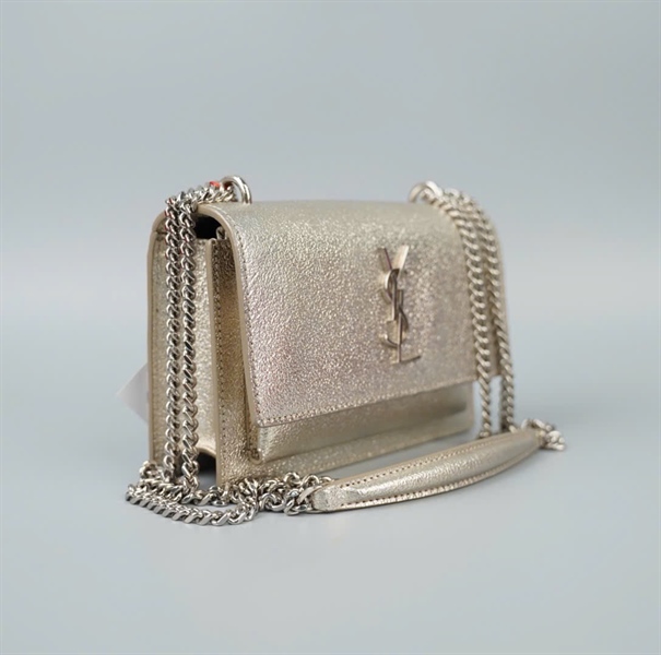 Túi YSL bạc sz17 KG +