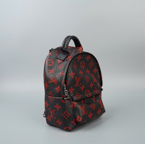 Balo LV nền đen hoa đỏ (FL4136) 2 strap (PN) +