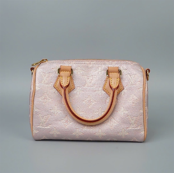 Túi LV Speedy nền hồng hoa trắng sz20 (HC) +