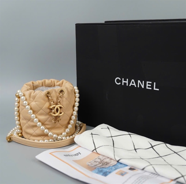 Túi Chanel Hobo màu nude (31352656) sz10 +