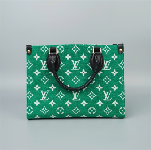 Túi LV Onthego nền xanh hoa trắng sz25 (HC) +