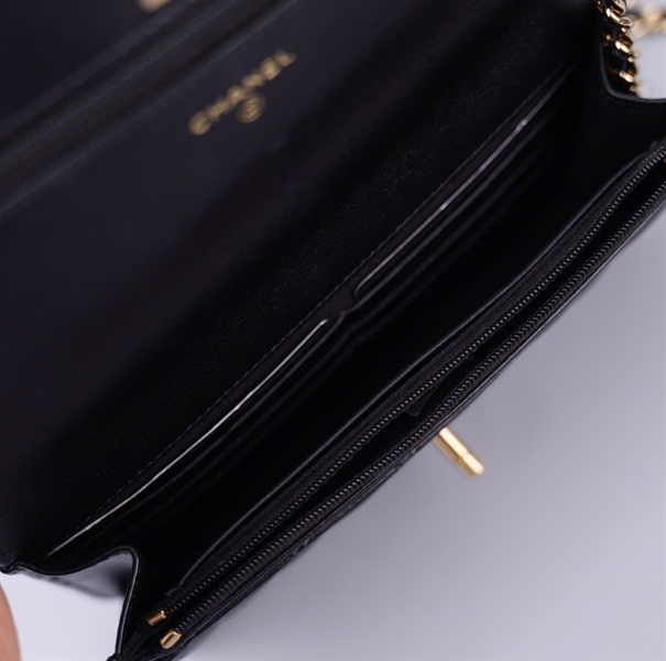 Túi Chanel Woc đen (HJ2605U7) sz19 (HC) +