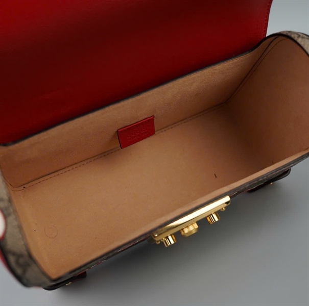 Túi GG Padlock apple màu xám (603221520981) sz23 KG+