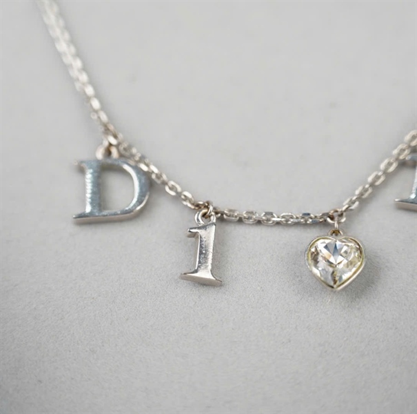 Dây chuyền Dior logo bạc KG +