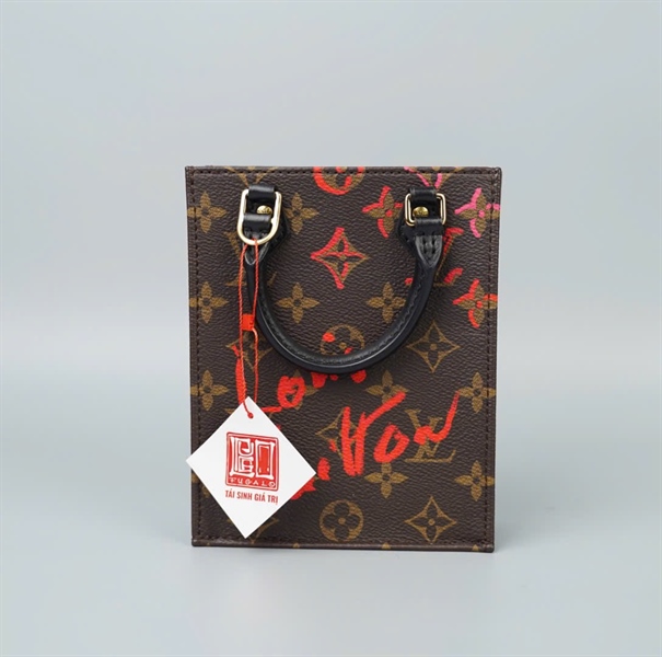 Túi LV Tote hoa nâu in chữ sz13 (HC) +