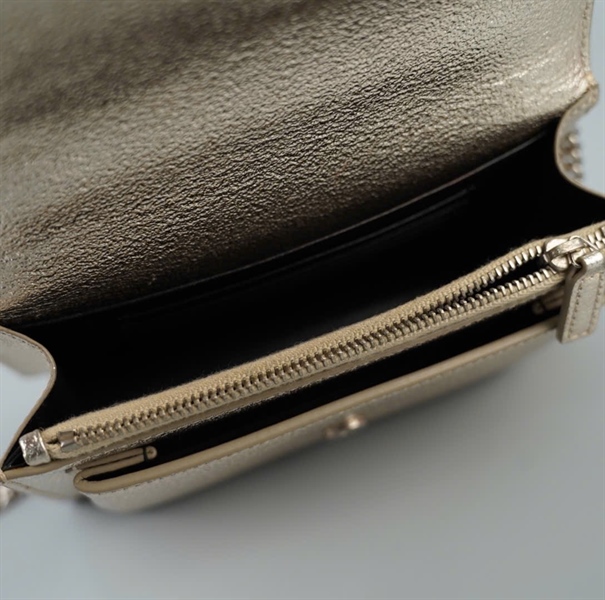 Túi YSL bạc sz17 KG +