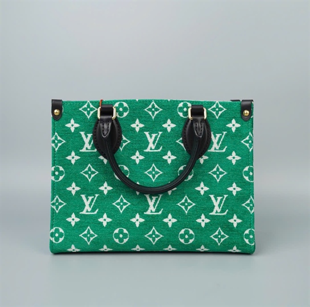 Túi LV Onthego nền xanh hoa trắng sz25 (HC) +