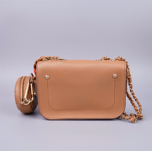 Túi Chanel nâu kèm ví (28697570) sz19 (HC) +