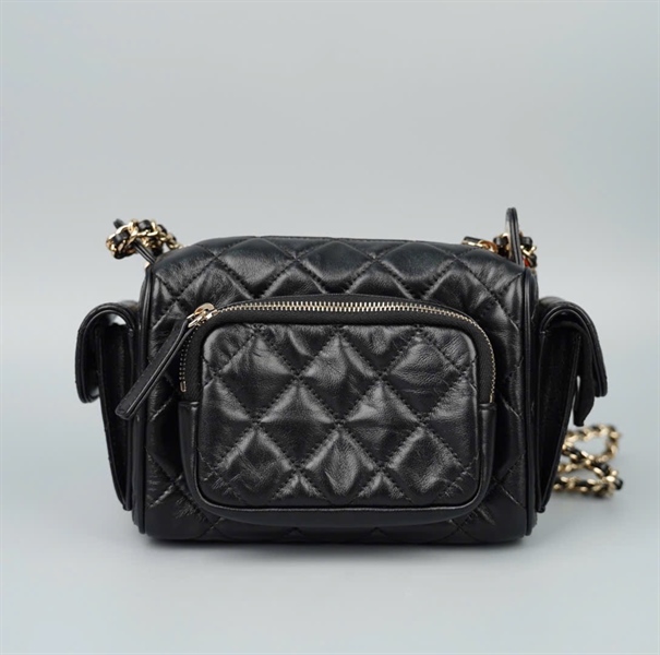 Túi Chanel màu đen H1E1T36G sz18 KG+