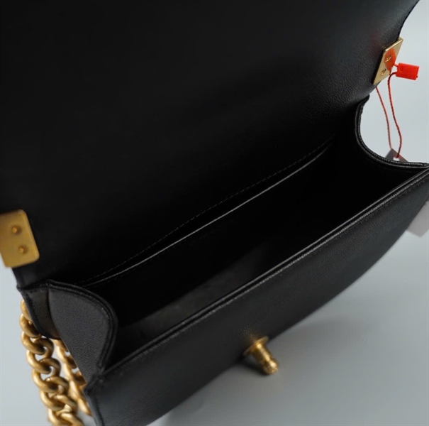 Túi Chanel Boy Hafl Moon đen (GXX509A1) sz15 (HC) +