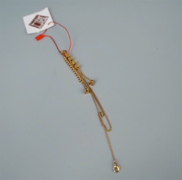 Dây chuyền Dior vàng khối lập phương KG +