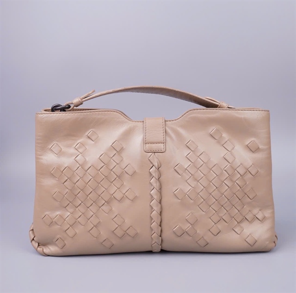 Túi Bottega màu nude sz30 KG+