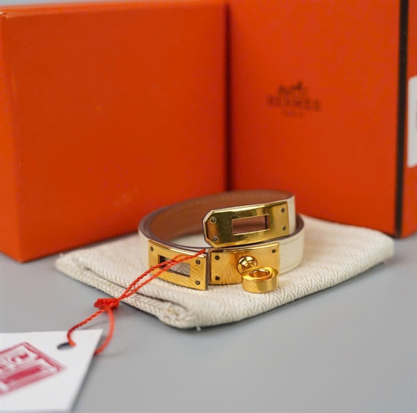 Vòng tay Hermes trắng KG +
