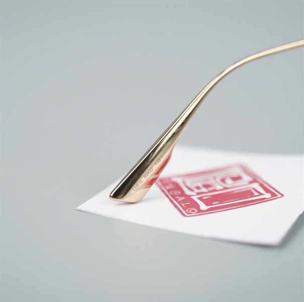 Kính Dior LHF11 màu đỏ gọng vàng KG+