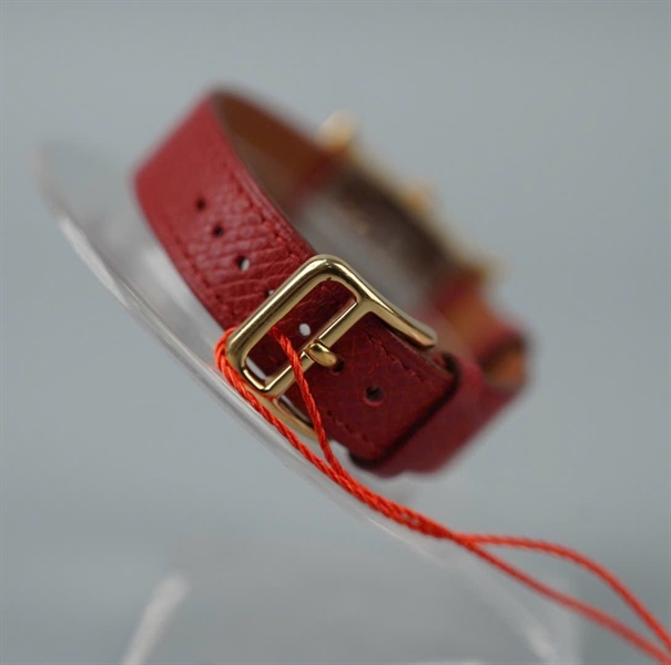 Đồng hồ Hermes quai đỏ (1053585) KG +