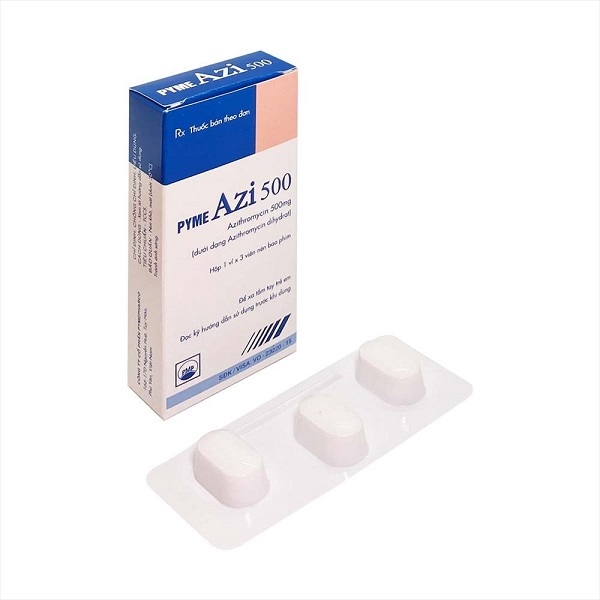Pyme azi azithromycin 500mg pymepharco (h/3v)