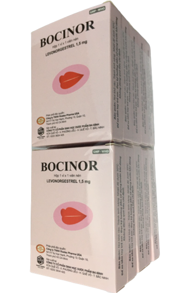 Bocinor Levonorgestrel 1.5mg ba đình (lốc/10h/1v)