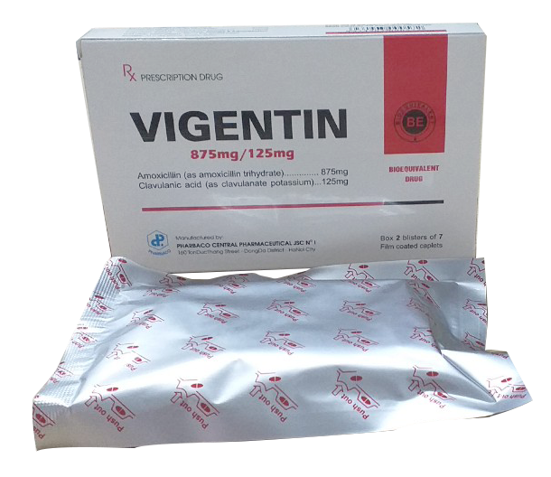 Vigentin 875mg/125mg pharbaco (h/14v)