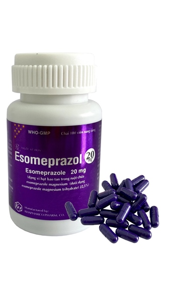 Esomeprazol 20mg Khapharco (C/100 Viên nang cứng)