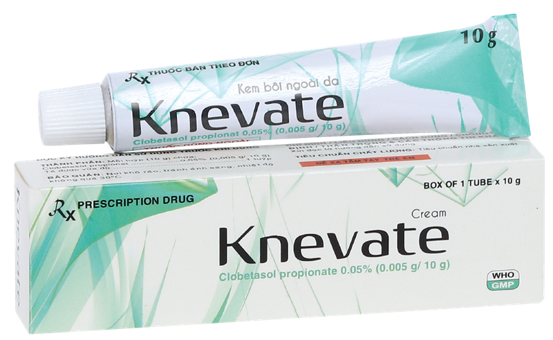 Kem bôi ngoài da knevate clobetasol 0.05% davipharm (t/10g)