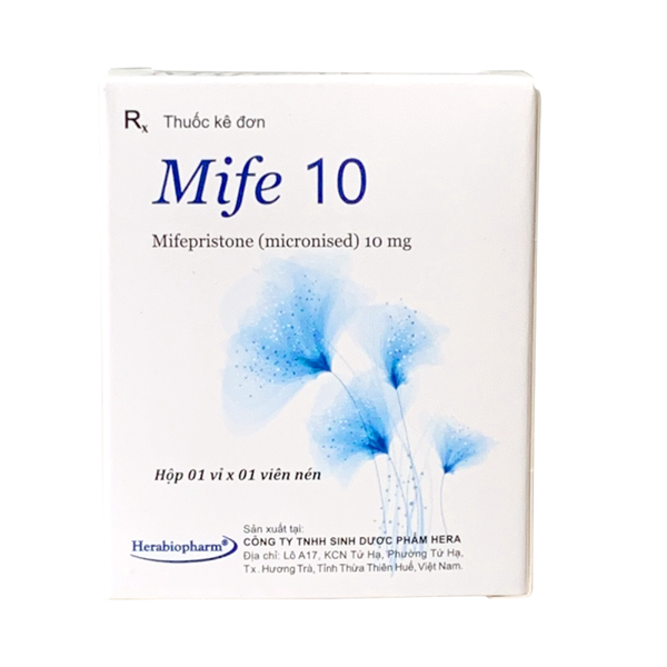 Mife 10 Mifepristone 10mg Herabiopharm (Lốc/10H/1V)