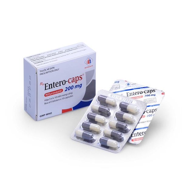 Entero caps Nifuroxazid 200mg domesco (h/30v)