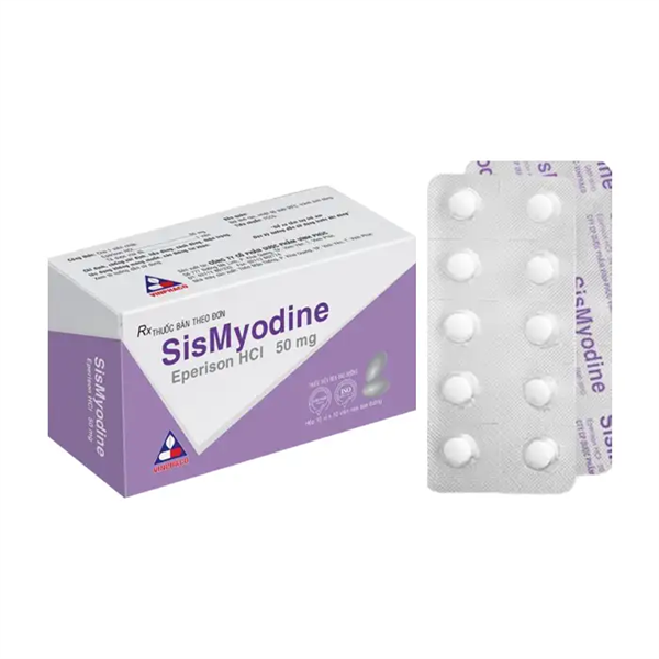 Sismyodine Eperison HCl 50mg Vinaphaco (H/100v)