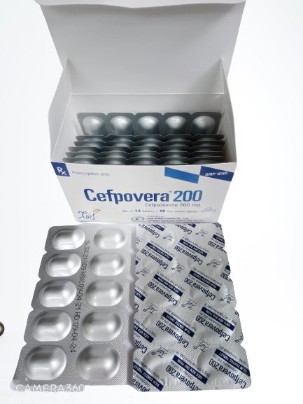 Cefpovera Cefpodoxim 200mg Trust Pharma (H/100V)