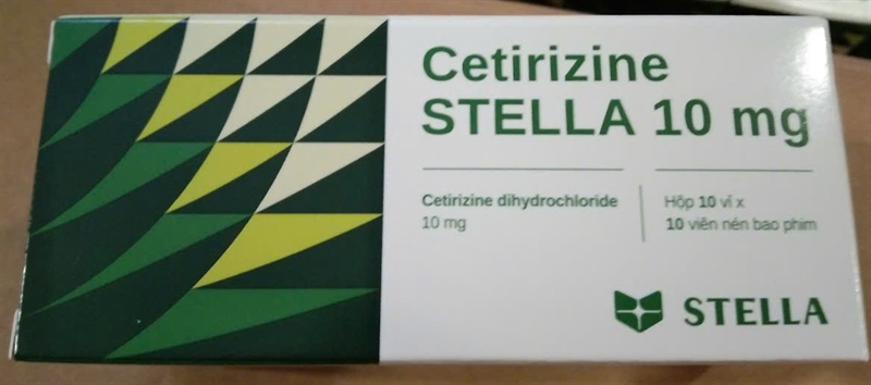 Cetirizine Stella 10mg (Hộp 10 vỉ x 10 viên) - Stella