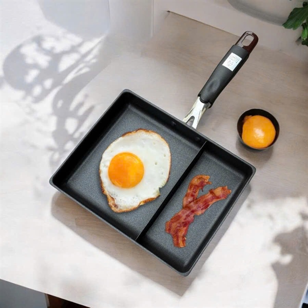 Chảo chống dính chữ nhật 2 ngăn Tamahashi Nhật Bản JPN002