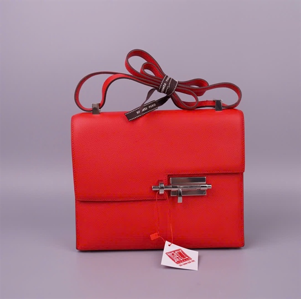 Túi Hermes Verrou đỏ sz23 KG+